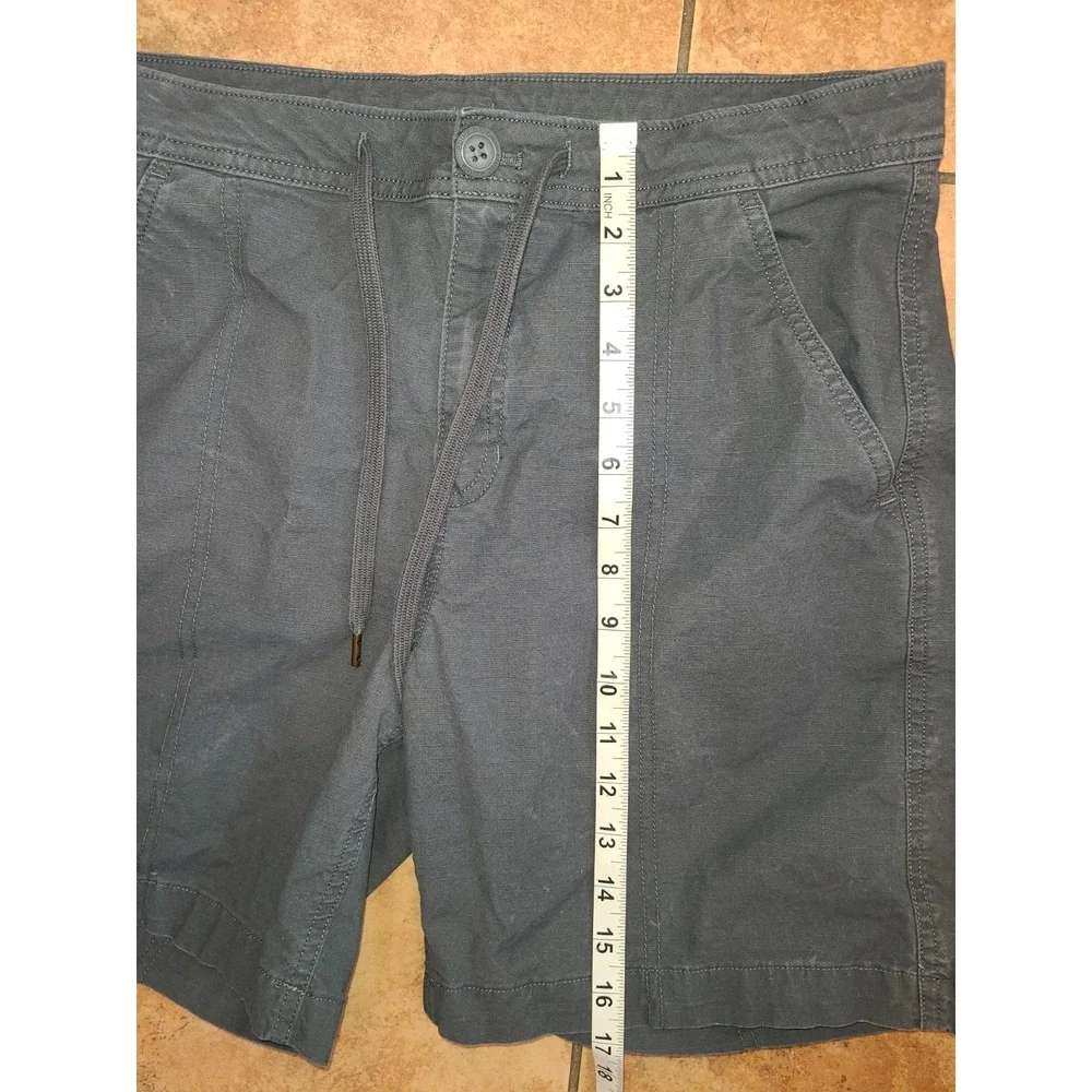 Eddie‎ Bauer Womens Mid Rise Drawstring Gray Outdoor Active Shorts Size 6 Hike